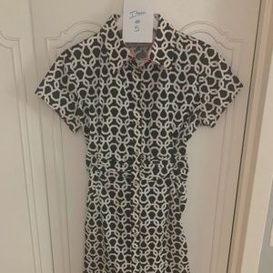 Dizzy Lizzie Button down print dress